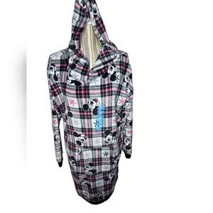 Disney Mickey Mouse Women's Fuzzy Black and Red Sleep Dorm Size XL